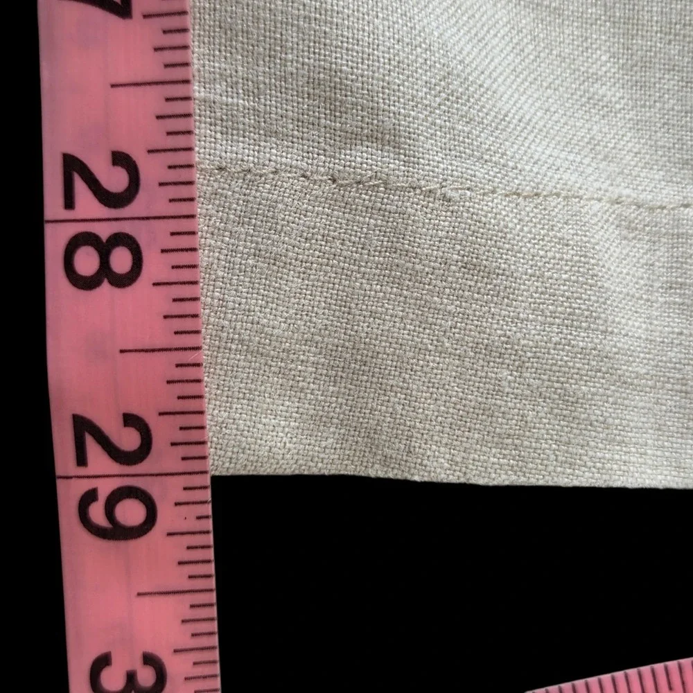 Tommy Bahama Relax Linen Cargo Pants Mens SZ XL Ivory Light Cream Casual Beach